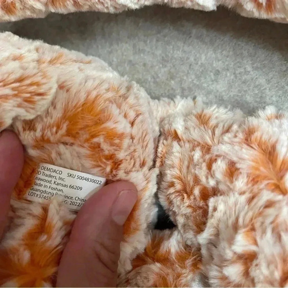 Demdaco Heartful Hugs Weighted Orange Fox Stuffed Plush Animal Toy - Picture 8 of 10